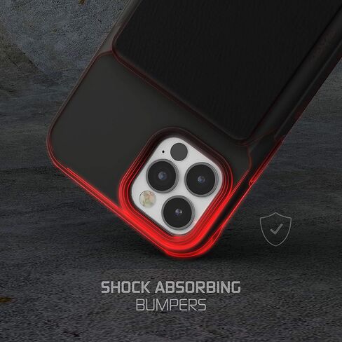 جراب محفظة Ghostek EXEC iPhone 11، حامل بطاقة الائتمان يعمل مع حامل مغناطيسي للسيارة، يمكن فصله بسهولة للشحن اللاسلكي، غطاء هاتف متوافق مصمم لعام 2019 Apple iPhone 11 (6.1 بوصة) (أسود) in Kuwait