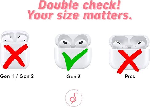 Sonix Case for Airpods Gen 3 - Checkmate - Pink/Orange in Saudi Arabia