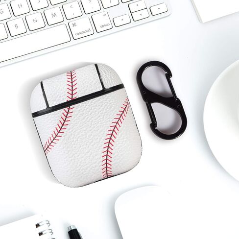 for AirPods Case, for AirPods Accessories Cover for Airpods 1 & for AirPods 2 Protective Case Soccer Pattern Leather for AirPods 2 Kits Skin with Keychain, Soccer02 in Kuwait