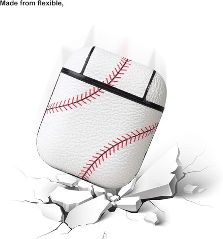 for AirPods Case, for AirPods Accessories Cover for Airpods 1 & for AirPods 2 Protective Case Soccer Pattern Leather for AirPods 2 Kits Skin with Keychain, Soccer02 in Kuwait