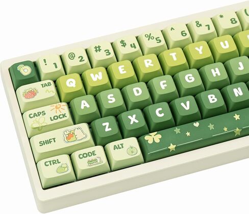 GEKUCAP Custom Keycaps, 143 Keys Milk Rabbit Keycaps, PBT Cherry Profile Keycaps, Dye Sublimation Blue and White Keycaps Full Set Fit for Any Cherry Mx Switches Gaming Mechanical Keyboard in Kuwait