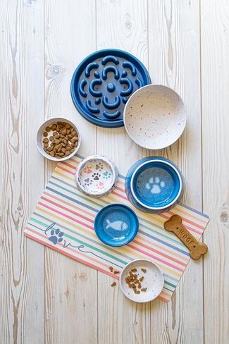 Abode Homeewares Love Stripes Pet Placemat, 11.5"x19" in Saudi Arabia