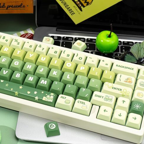 GEKUCAP Custom Keycaps, 143 Keys Milk Rabbit Keycaps, PBT Cherry Profile Keycaps, Dye Sublimation Blue and White Keycaps Full Set Fit for Any Cherry Mx Switches Gaming Mechanical Keyboard in Kuwait