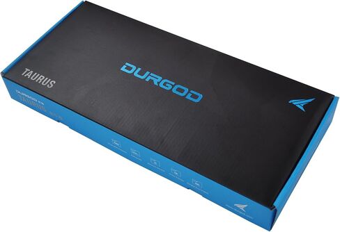 DURGOD Taurus K320 TKL Mechanical Keyboard | 87 Keys Tenkeyless | USB C Wired | Doubleshot PBT Keycaps | Programmable Keys | NKRO Rollover | Windows & Mac (Haze BlueCherry Brown) in Kuwait