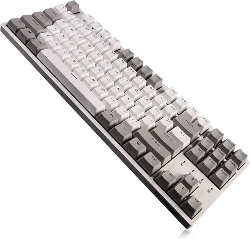 DURGOD Taurus K320 TKL Mechanical Keyboard | 87 Keys Tenkeyless | USB C Wired | Doubleshot PBT Keycaps | Programmable Keys | NKRO Rollover | Windows & Mac (Haze BlueCherry Brown) in Kuwait