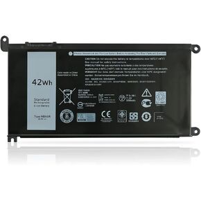 WDX0R 42Wh 11.4V بطارية كمبيوتر محمول لديل انسبايرون 15 5000 7000 5378 7368 7378 5565 5567 5568 5578 7569 7579 5765 5767 3379 سلسلة ديل انسبايرون 13 5378 5379 5570 7 000 سلسلة in Kuwait