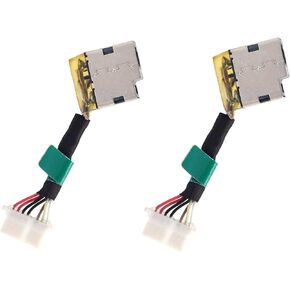2pcs DC Power Jack with Cable Replacement for HP Pavilion x360 14-CD 14M-CD 14M-CD0001DX 14M-CD0003DX 14-DH 14M-DH 14M-DH0001DX 14M-DH0003DX L11631-S25 L51098-001