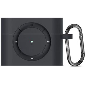 Spigen Classic Shuffle [Retro] Designed for Apple Airpods Pro Case (2019) - Charcoal