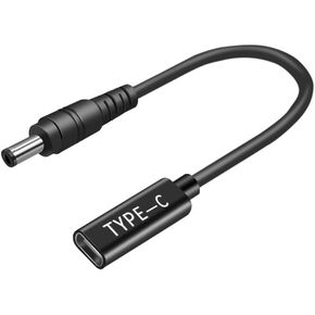 100W USB C Cable to 4.0x1.7mm Barrel Plug Adapter, 100W PD USB Type C to DC Adapter Compatible for Lenovo Laptop Charger