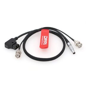 DRRI 2-Pin to dtap & SDI BNC Power and Video Cable for Zacuto Gratical Eye EVF/Teradek