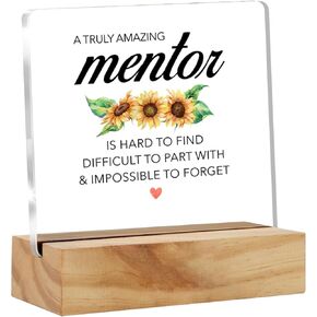 Boss Gifts for Women Her, Boss Appreciation Gifts a Truly Amazing Boss Is Hard to Find Clear Acrylic Sign with Wood Stand Table Sign Decoration