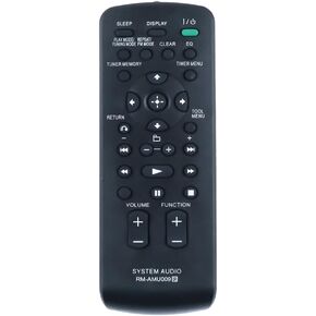 PZL RM-AMU009 RMAMU009 Replacement Remote Control for Sony Audio Stereo System Mini Hi-Fi Component CMT-FX300i CMT-CX4iP CMT-CX5BiP CMT-FX350i CMT-BX20i CMT-HX50BTR CMT-BX50BTi CMT-HX35R CMT-CX5iP