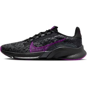 حذاء التمارين Nike SuperRep Go 3 Flyknit Next Nature للنساء (DH3393-006، فضي فاتح/عاجي شاحب/جوافة آيس/أكسفورد وردي) مقاس 8