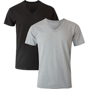 Hanes Men Hanes Men's Tagless Cotton V-neck Undershirts Tees, Multiple Packs & Colors Available