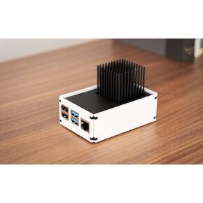 SQ1 - Minimalist, Silent, Passively Cooled Raspberry Pi 4 Case, White