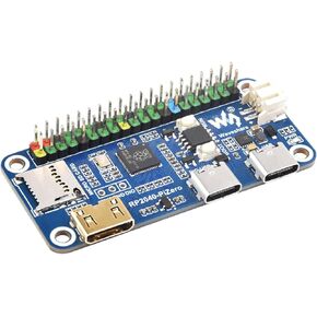 RP2040-PiZero Microcontroller Board Based on Raspberry Pi RP2040 Chip, Onboard DVI Interface, TF Card Slot and PIO-USB Port, Compatible with Raspberry Pi 40PIN GPIO Header, 16MB Flash Memory