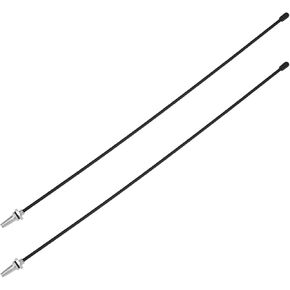 The Lord of the Tools 2 Sets RC Antenna Tube with Cap Universal Silver Antenna Mount for RC Car Quadcopter FPV Drone RC Boat Aircraft 320mm Long