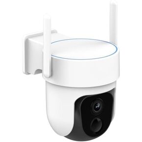 NETVUE Sentry Plus 3 Wireless Outdoor Security Surveillance Camera Solar Powered, White