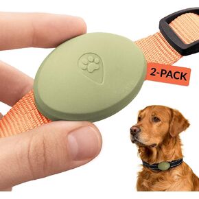 Airtag Holder for Dog Collar - Waterproof and Durable Protective Case for Airtag Tracker - Dog Airtag Holder Fits All Widths of Dog and Cat, Pet Collars - Alternative to Airtag Dog Collar in Kuwait