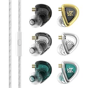 شاشات KZ EDC داخل الأذن، مسرح ستيريو هاي فاي/استوديو IEM سلكي عازل للضوضاء سماعات رياضية/سماعات أذن/سماعات رأس مع كابل قابل للفصل لعشاق الموسيقى (مع ميكروفون، EDA 3 في 1)
