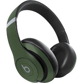 MightySkins Skin Compatible with Beats Studio Pro - Solid Olive | Protective, Durable, and Unique Vinyl Decal wrap Cover | Easy to Apply, Remove, and Change Styles