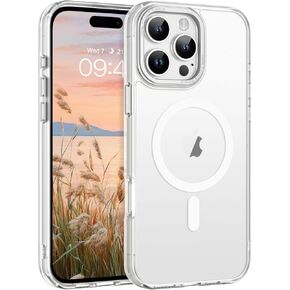 Telaso Magnetic for iPhone 16 Pro Max Case, iPhone 16 Pro Max Phone Case Compatible with Magsafe Translucent Matte Back Soft TPU Bumper Military Grade Protective iPhone 16 Pro Max Case, Dark Green in Kuwait