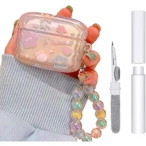 Compatible with Airpods Pro 1st/2nd Generation Case with Cleaning Kit, Airpods pro 2 Case Cover Rugged Shockproof Airpod pro 2 Protective Case for Girl Women Compatible with Airpods pro 1st/2nd