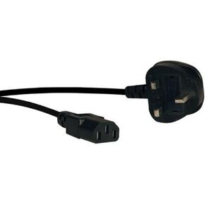 TRIPP LITE P056-006-10A Standard Computer Power Cord, 10A (IEC-320-C13 to BS-1363 UK Plug), Black