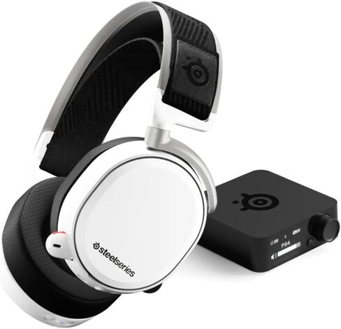 SteelSeries Arctis Pro Wireless Gaming Headset - High Fidelity 2.4 GHz Wireless - Mixable Bluetooth - Non-Stop Dual Battery - OLED Base Station - AI Noise Canceling Mic - PC, PS5, PS4, Mobile - Black in Saudi Arabia