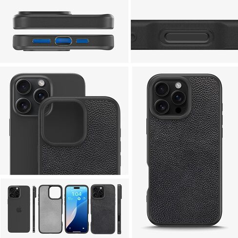 LONLI 2.0 - حافظة لهاتف iPhone 16 Pro Max - أقوى غطاء هاتف واقٍ مغناطيسي من ألياف الأراميد - [ممتص للصدمات بزاوية 360 درجة وإطار TPE داخلي] - [متوافق مع Magsafe] - ألياف الأراميد in Kuwait