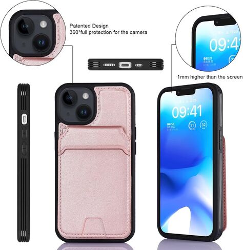 iCoverCase Wallet Case for iPhone 13 Pro Max/12 Pro Max Compatible with MagSafe, Magnetic Detachable Card Slots Holder PU Leather Kickstand Wireless Charging Case 6.7 Inch (Black) in Saudi Arabia