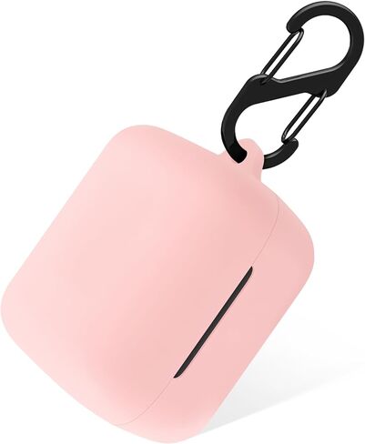Geiomoo Silicone Case for Sony INZONE Buds WF-G700N/WF-G700B, Protective Cover with Carabiner (Black) in Saudi Arabia