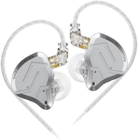 سماعات رأس سلكية KZ ZSN PRO 2 HiFi، تقنية HiFi احترافية داخل سماعة الأذن، سماعات رأس IEM ديناميكية 10 مم، سماعات أذن IEM بصوت ستيريو للنظام (أصفر، ZSN PRO 2 بدون ميكروفون)... in Saudi Arabia