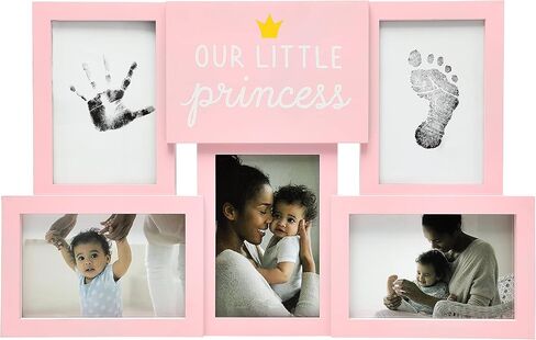 Kate & Milo My First Year Photo Frame, Baby Milestone Picture Frame, Newborn Keepsake, Elephant Nursery Décor, Baby Girl and Baby Boy Gift, Little Blessing, White in Saudi Arabia