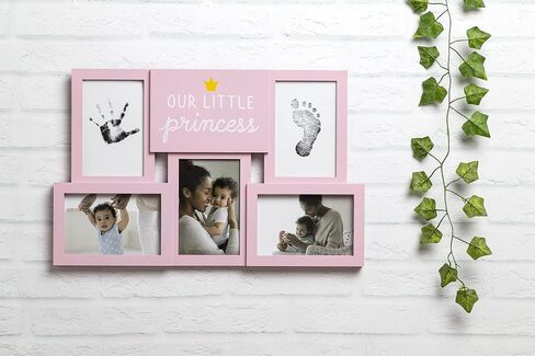 Kate & Milo My First Year Photo Frame, Baby Milestone Picture Frame, Newborn Keepsake, Elephant Nursery Décor, Baby Girl and Baby Boy Gift, Little Blessing, White in Saudi Arabia