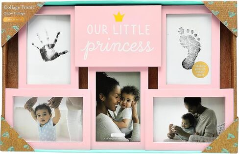 Kate & Milo My First Year Photo Frame, Baby Milestone Picture Frame, Newborn Keepsake, Elephant Nursery Décor, Baby Girl and Baby Boy Gift, Little Blessing, White in Saudi Arabia