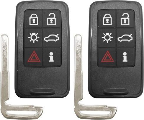 استبدال AutoKeyMax 902Mhz لـ 2007-2018 فولفو S60 S80 V40 V60 V70 XC60 XC70 6 أزرار مفتاح التحكم عن بعد الذكي Fob 30659502 KR55WK49266، بواسطة AUTOKEYMAX (1) in Saudi Arabia
