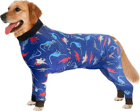 Dog Onesie After Surgery Recovery Suit Anti Shedding Bodysuit Wounds Female Male Dog Neuter Spay Onesie E-Collar & Cone Alternatives Postoperative Shirt Dog Pajamas(Large) in Saudi Arabia