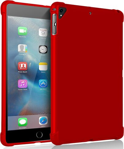 KIQ Case for iPad 9.7 5th 6th Gen, TPU Skin Protection Anti Slip Lightweight Cover for Apple iPad 9.7 2017/2018 5th & 6th Generation Air 1 2 Pro 9.7 [Red] in Kuwait