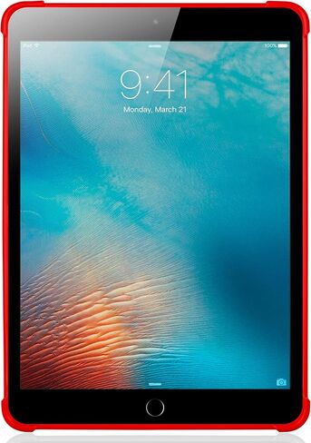 KIQ Case for iPad 9.7 5th 6th Gen, TPU Skin Protection Anti Slip Lightweight Cover for Apple iPad 9.7 2017/2018 5th & 6th Generation Air 1 2 Pro 9.7 [Red] in Kuwait