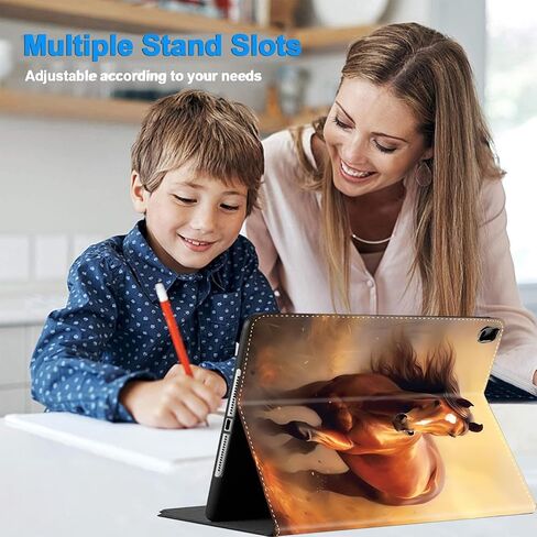 Case for iPad 10.2 Case 2021 iPad 9th Gen / 2020 iPad 8th Gen / 2019 iPad 7th Gen Case, Durable Shockproof Protective Cover for 10.2"，Brown Colored Horse in Kuwait