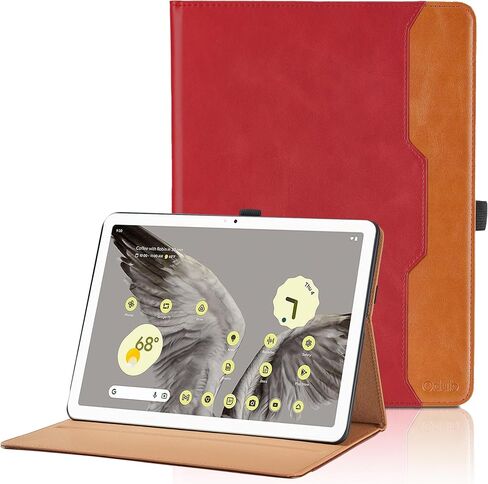 Case for All New Google Pixel Tablet 2023 11 Inch - PU Leather Business Folio Case with Hand Strap and Pocket, Multi-Angle Viewing Stand Cover, Black in Kuwait