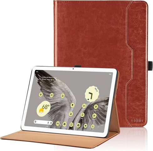 Case for All New Google Pixel Tablet 2023 11 Inch - PU Leather Business Folio Case with Hand Strap and Pocket, Multi-Angle Viewing Stand Cover, Black in Kuwait
