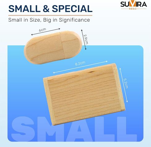 Eco-Friendly Wooden USB Flash Drive with Wood Box - 64GB - USB 3.0 Super Fast Speed - Thumb USB Drive (Walnut) in Saudi Arabia