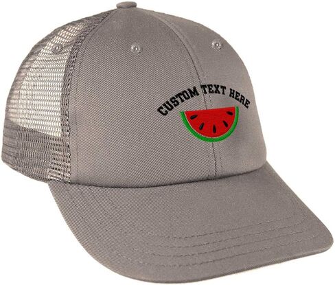 Custom Mesh Cap Hat Embroidered Watermelon Style B Embroidery Trucker Hats for Men & Women Cotton in Saudi Arabia