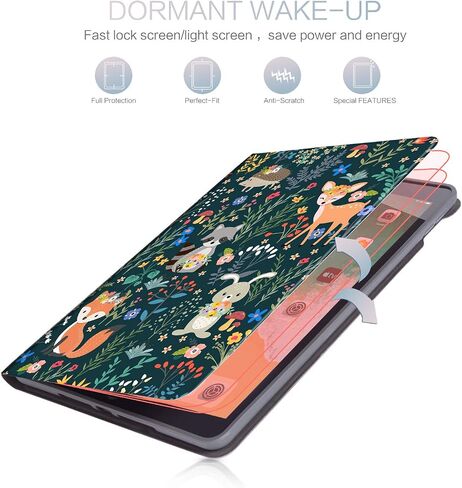 for iPad 9th/7th/8th Generation Case, for iPad Case 9th Generation, for iPad 10.2 Case Multi-Angle Viewing, Auto Wake/Sleep, Adjustable Stand, Shockproof Protective Cover, Animal in Saudi Arabia