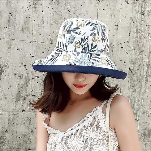 Women's Wide Brim Sun Hat Bucket Hat UV Sun Protection Beach Cap Fisherman Hats in Saudi Arabia