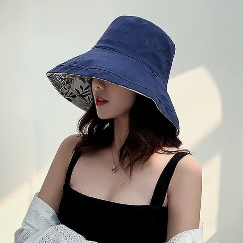 Women's Wide Brim Sun Hat Bucket Hat UV Sun Protection Beach Cap Fisherman Hats in Saudi Arabia