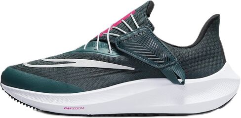 حذاء الجري Nike Pegasus FlyEase SE للسيدات سهل الارتداء والطرق الوعرة (DJ7383-301، غابة عميقة/أسود/بلاتيني نقي/فضي معدني) مقاس 7.5 in Saudi Arabia