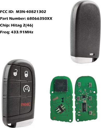 Smart Key for Jeep Grand Cherokee 2014-2022, Alliskeys 5-Button Proximity Key Fob Replacement for Jeep Grand Cherokee 2014-2022 M3N-40821302 in Saudi Arabia